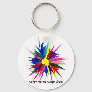 Porte-clés Candy Waters Artiste de l'autisme