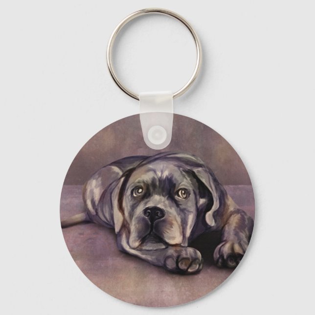 Porte-clés Cane Corso - Chiot Mastiff italien (Recto)