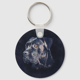 Porte-clés Cane Corso - Portrait Mastiff italien