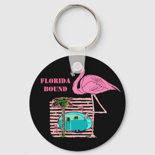 PORTE-CLÉS CANNED HAM TRAVEL TRAILER KEY CHAIN VINTAGE TIN