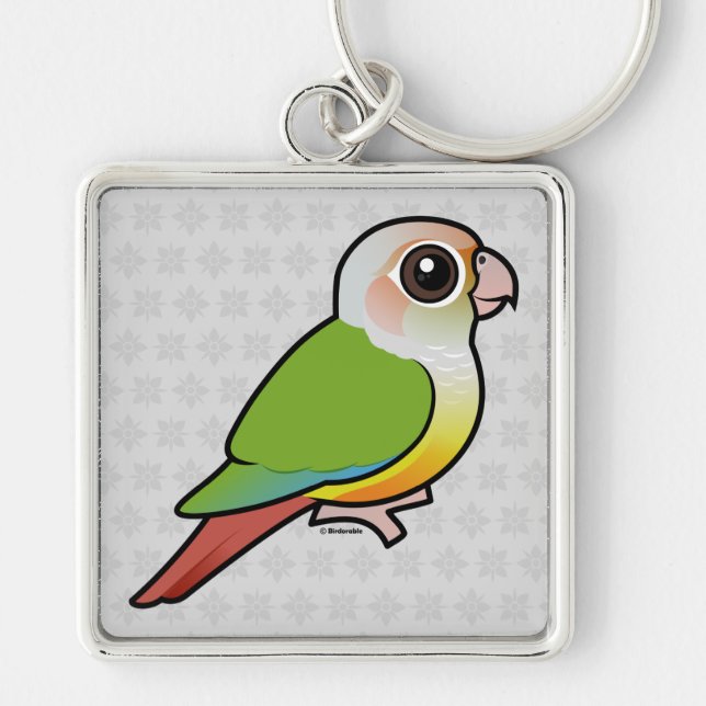 Porte-clés Cannelle Conure Vert-cheeked de Birdorable (Devant)