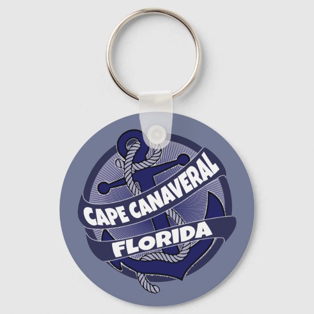 Porte-clés Cape Canaveral Floride ancre tourbillon porte - cl (Recto)