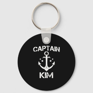 Porte-clés Capitaine Kim cadeau de bateau drôle de nom d'anni