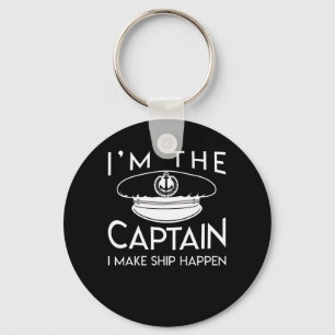 Porte-clés Capitaine Make Ship Happen capitaine canotage