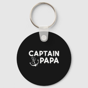 Porte-clés Capitaine Papa Bateau Propriétaire Famille Fête de