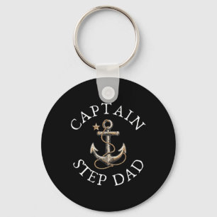 Porte-clés Capitaine Step-dad Bateau Voilier Vintage Anch