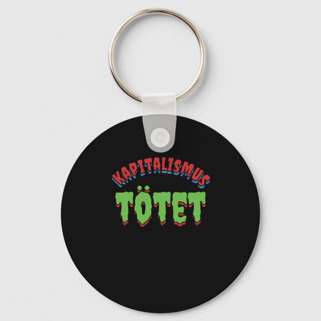 Porte-clés Capitalism Kills Capitalist Money Millionaire Cash (Recto)