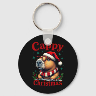 Porte-clés Cappy Christmas Capybara Oeuvre De Fête Pour Capyb
