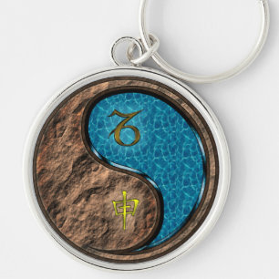 Porte-clés Capricorne et singe de l'eau