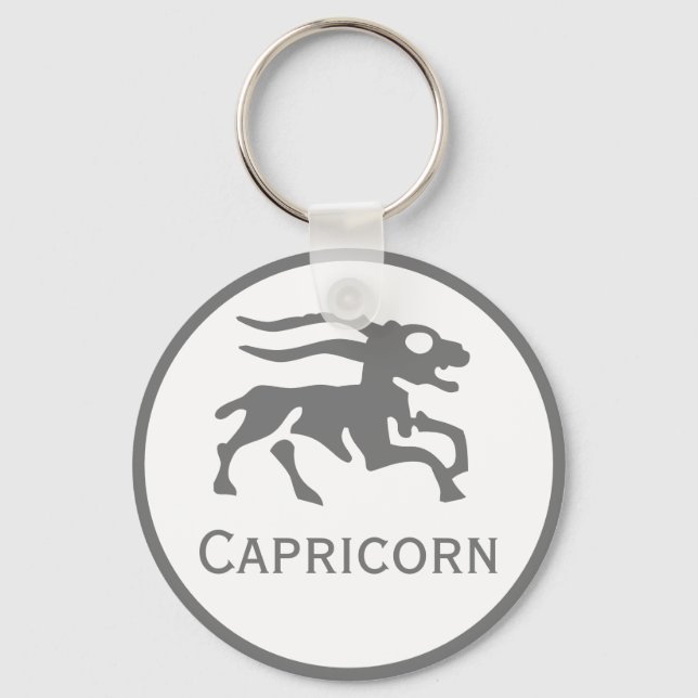 Porte-clés Capricorne Signe du Zodiac Design (Recto)