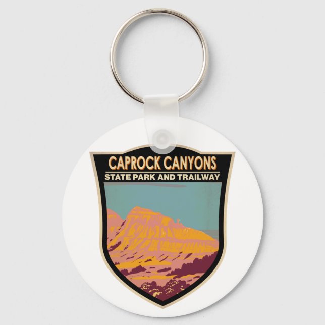 Porte-clés Caprock Canyons State Park et Trail Texas (Recto)