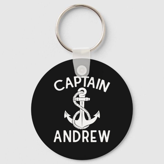 Porte-clés Captain Andrew Boating Boat Yacht Ship Anchor  (Recto)