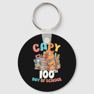 Porte-clés Capy 100e jour d'école capybara 100 jours de