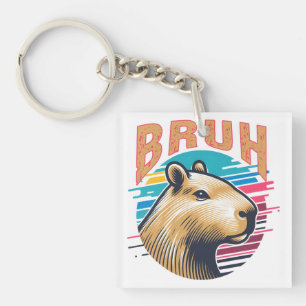 Porte-clés Capybara Bruh Funny Bruh Capybara Amateurs Hommes 