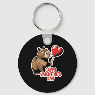 Porte-clés Capybara Valentine, Cappy Valentines Day, Capybara