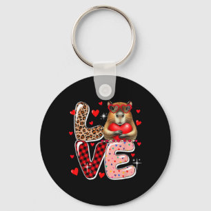 Porte-clés Capyra d'amour coeurs solaires Saint-Valentin Enfa