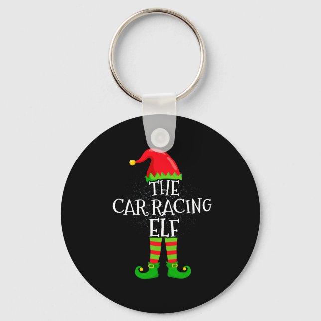 Porte-clés Car Racing Elf Family Matching Christmas Group  (Recto)