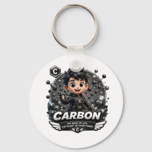 Porte-clés Caractère carbone ATOMIVRA