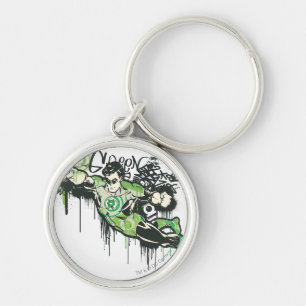 Porte-clés Caractère Graffiti de lanterne verte