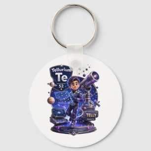 Porte-clés Caractère Tellurium de l'univers ATOMIVRA™ 