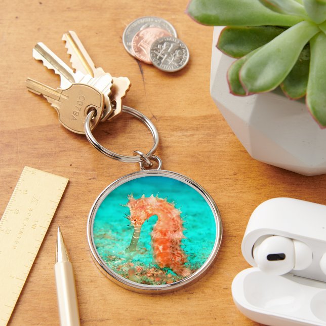 Porte-clés Caraibe tropicale caraïbe turquoise orange (Créateur téléchargé)
