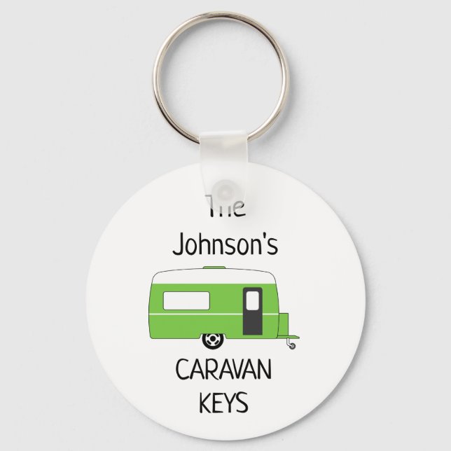 Porte-clés Caravan Keys personnalisées nom Porte - clé (Recto)