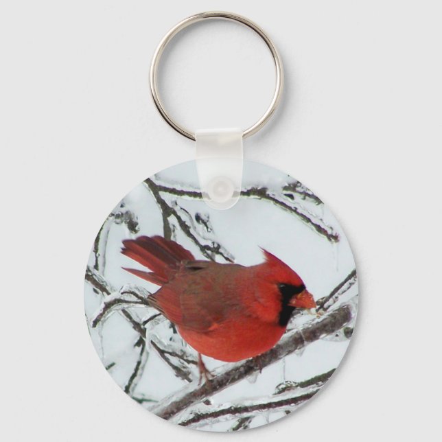 Porte-clés Cardinal d'hiver (Recto)