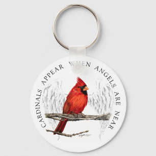Porte-clés Cardinals Appear When Angels Are Near Keychain