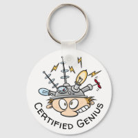 Caricature amusante Casquette de la pensée géniale