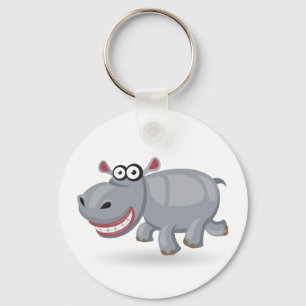 Porte-clés Caricature bébé Hippo