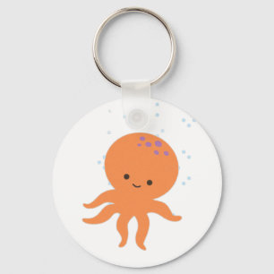 Porte-clés Caricature de la pieuvre mignonne
