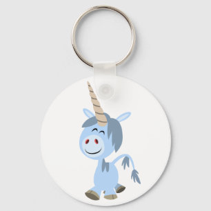 Porte-clés Caricature drôle mignon Unicorn Porte - clé