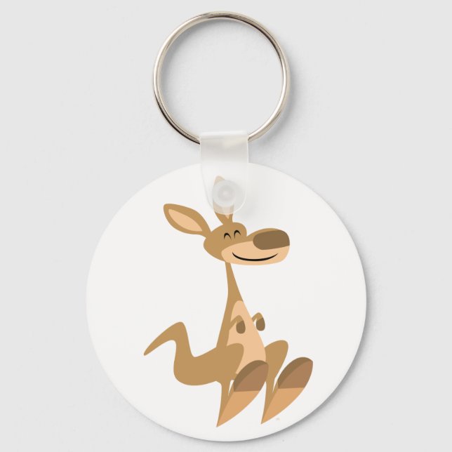 Porte-clés Caricature joyeux Porte - clé Kangaroo (Recto)