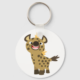 Porte-clés Caricature mignonne et souriante Hyena Porte - clé