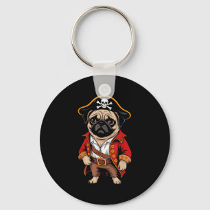 Porte-clés Carlin Chien Pirate Chemise Garçons Enfants Crâne