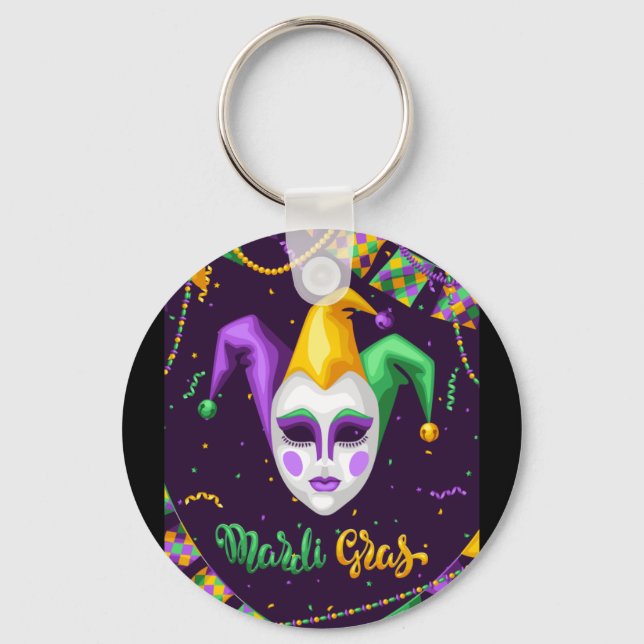 Porte-clés Carnaval de Mardi Gras (Recto)