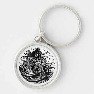 Porte-clés Carp and water