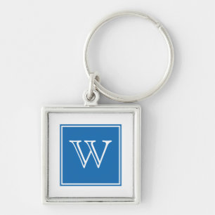 Porte-clés Carré bleu Porte - clé Premium Monogram