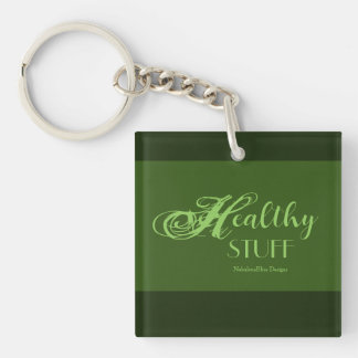 Porte-clés carré Healthy Stuff