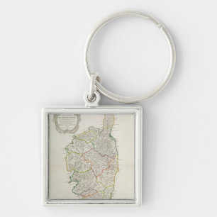 Porte-clés Carte de la Corse