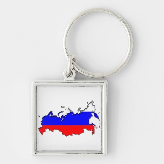 Porte-clés Carte de la Russie (Devant)