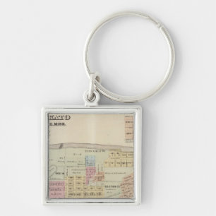 Porte-clés Carte de la ville de Mankato, Minnesota
