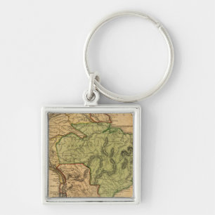 Porte-clés Carte de l'Amérique du Sud par Worcester