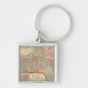 Porte-clés Carte de l'État de New York par Mitchell