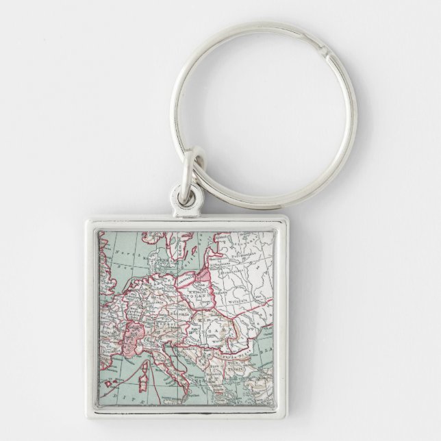 Porte-clés CARTE De l'EUROPE, 12ème siècle (Devant)