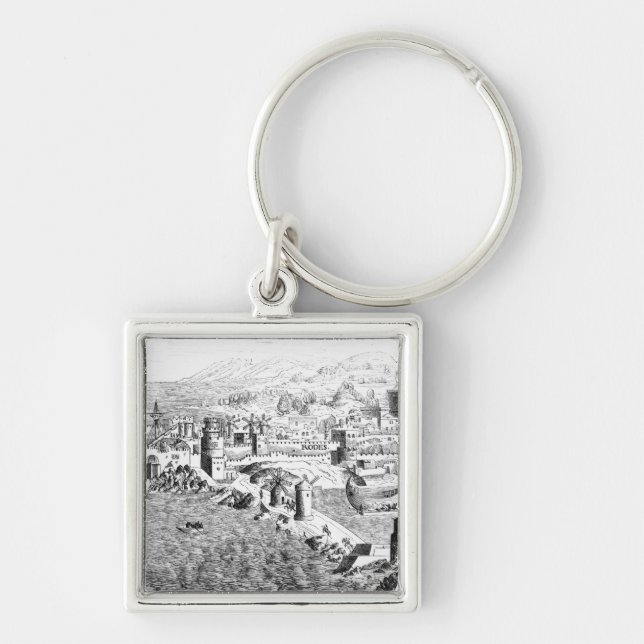 Porte-clés Carte de l'île de Rhodes (Devant)