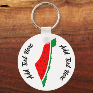 Porte-clés Carte de Palestine Watermelon Symbole de la libert