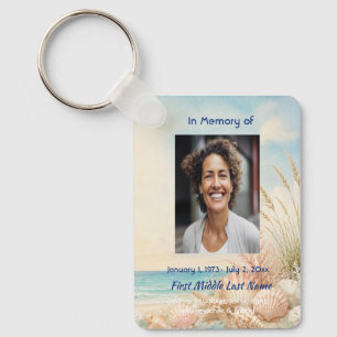 Porte-clés Carte de prière commémorative de plage océan Photo