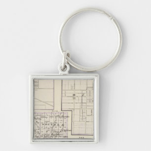 Porte-clés Carte des comtés de Stark et de la partie ouest d