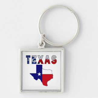 Porte-clés Carte des drapeaux avec le Texas